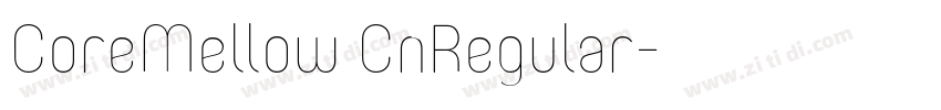 CoreMellow CnRegular字体转换